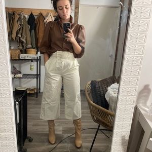 Marc New York nwot faux leather shirt